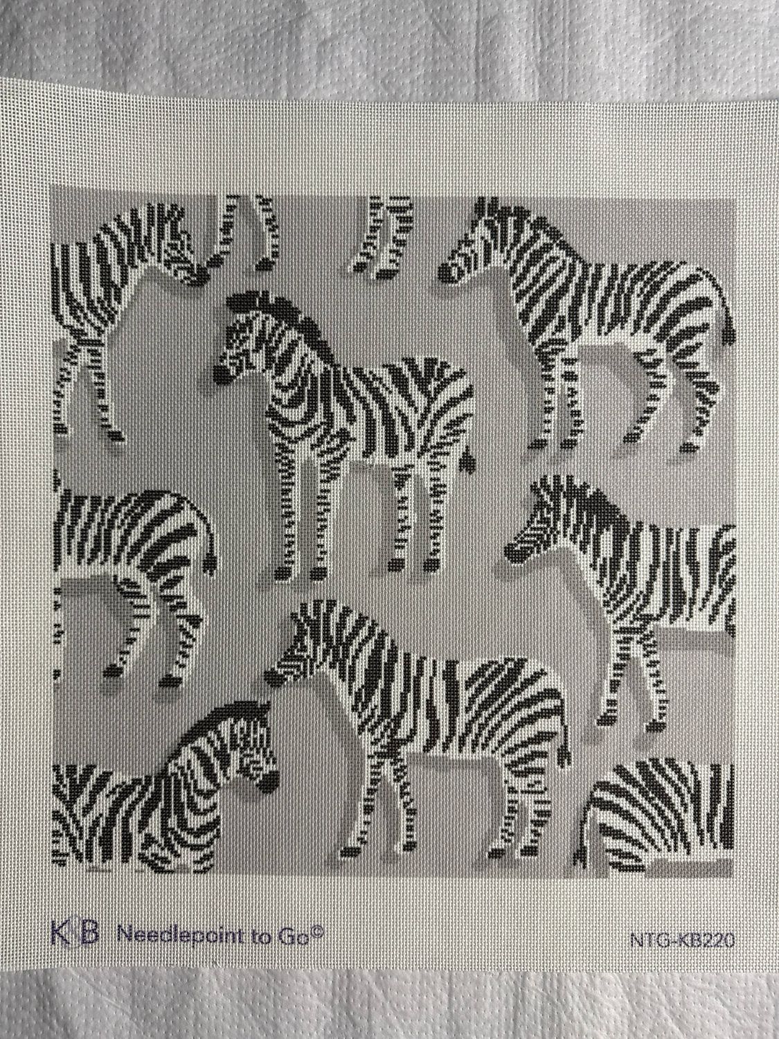 Zebra Pillow Grey