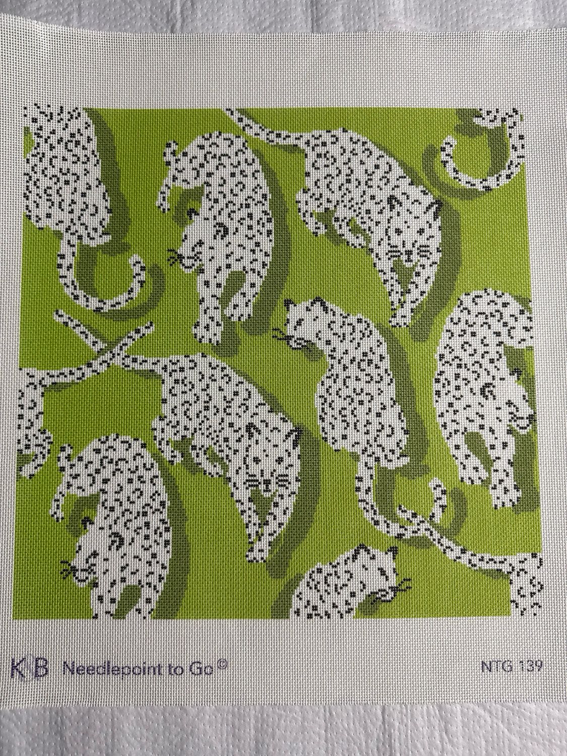 Leopard Pillow - Green