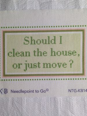 Should I Clean the House or Just Move - Green/Pink