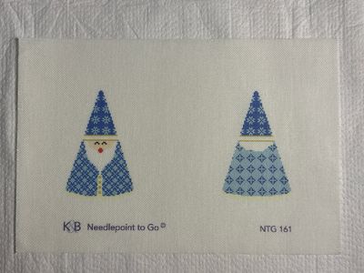 Blue Snowflakes Hat Santa Cone