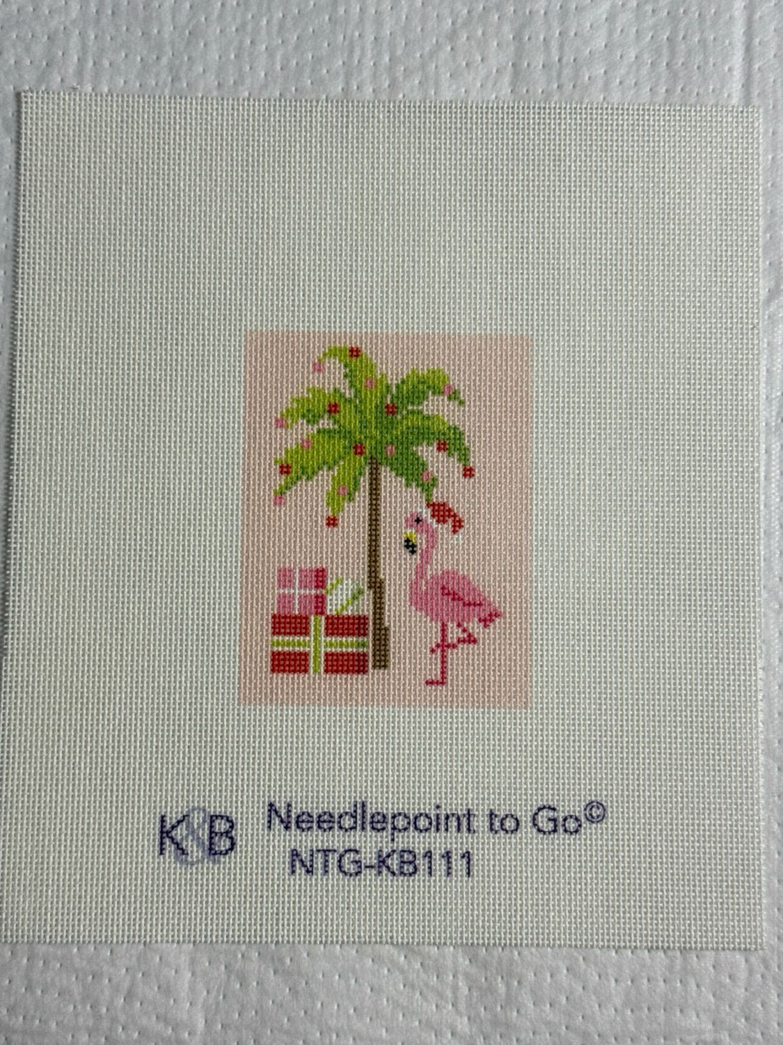 Palm Beach Christmas - Palm Tree &amp; Flamingo