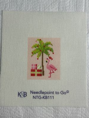 Palm Beach Christmas - Palm Tree &amp; Flamingo