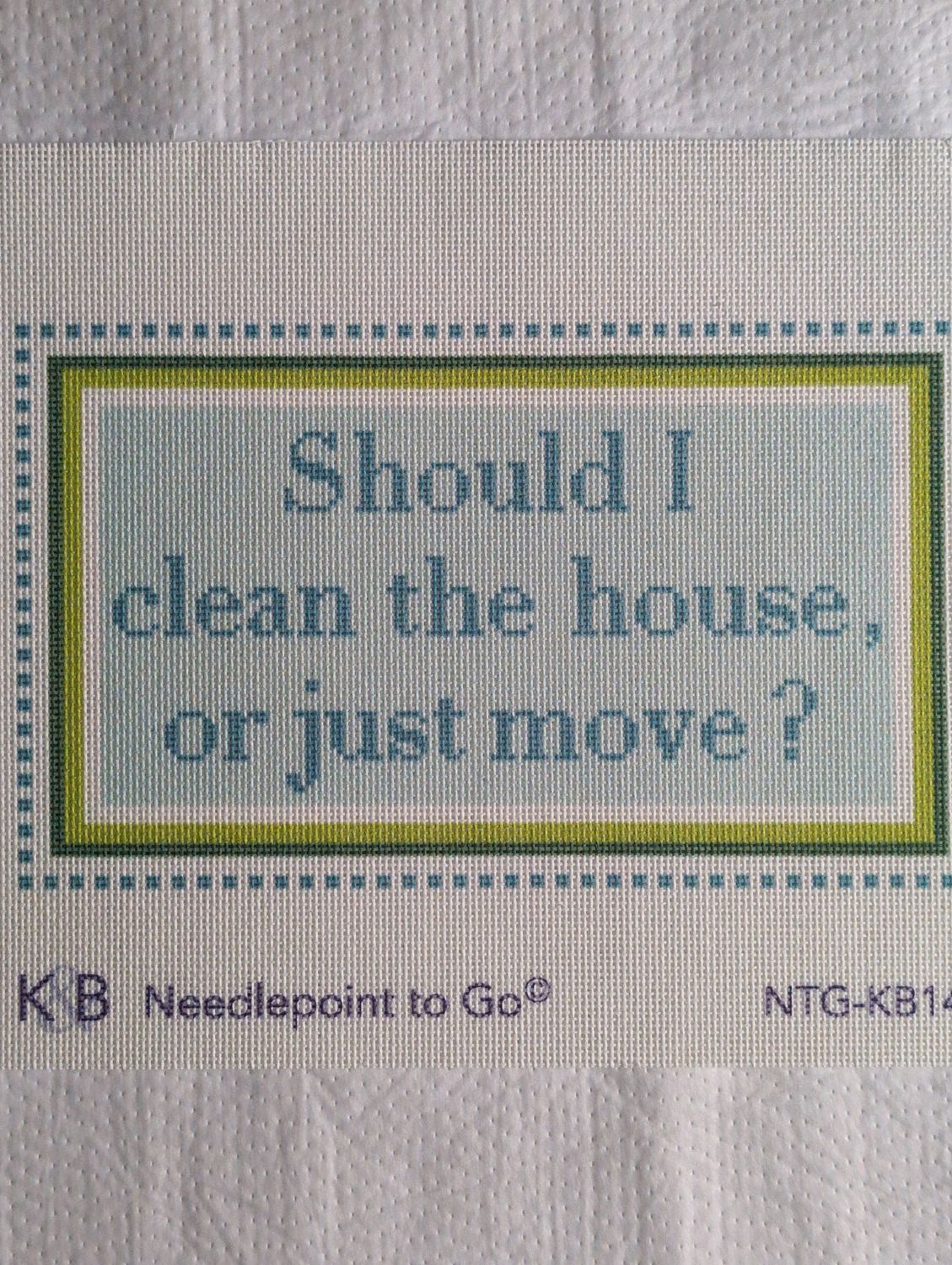 Should I Clean the House or Just Move - Green/Turq