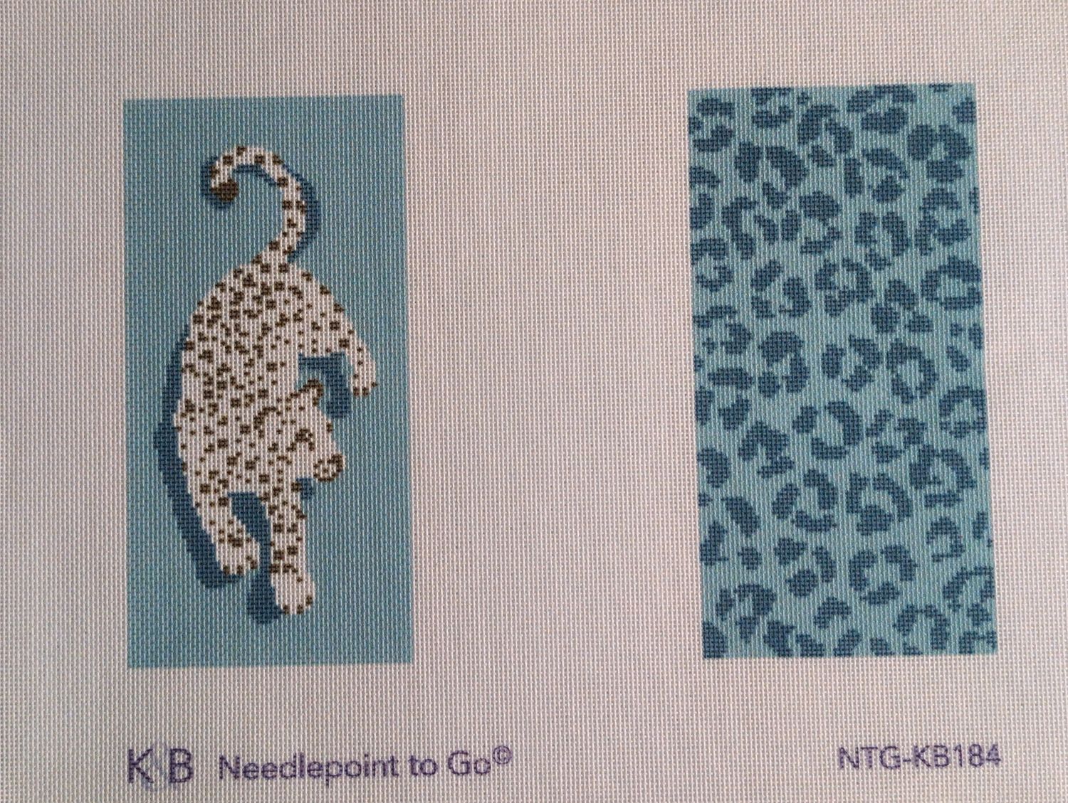 Leopard Eyeglass Case - Blue
