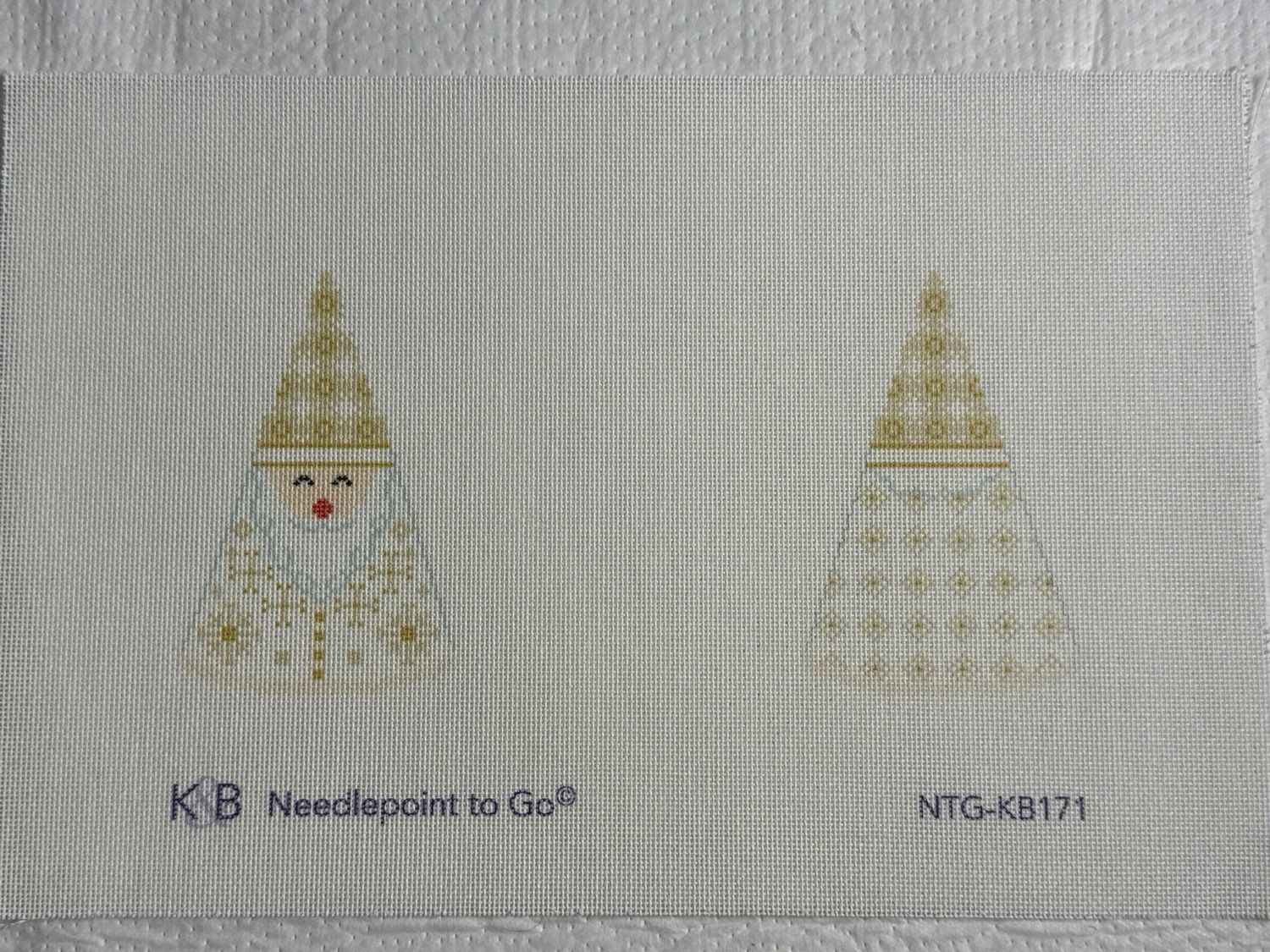 Cream Santa Cone