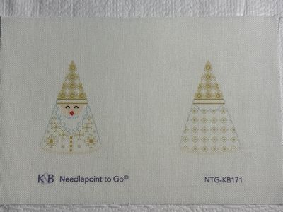 Cream Santa Cone