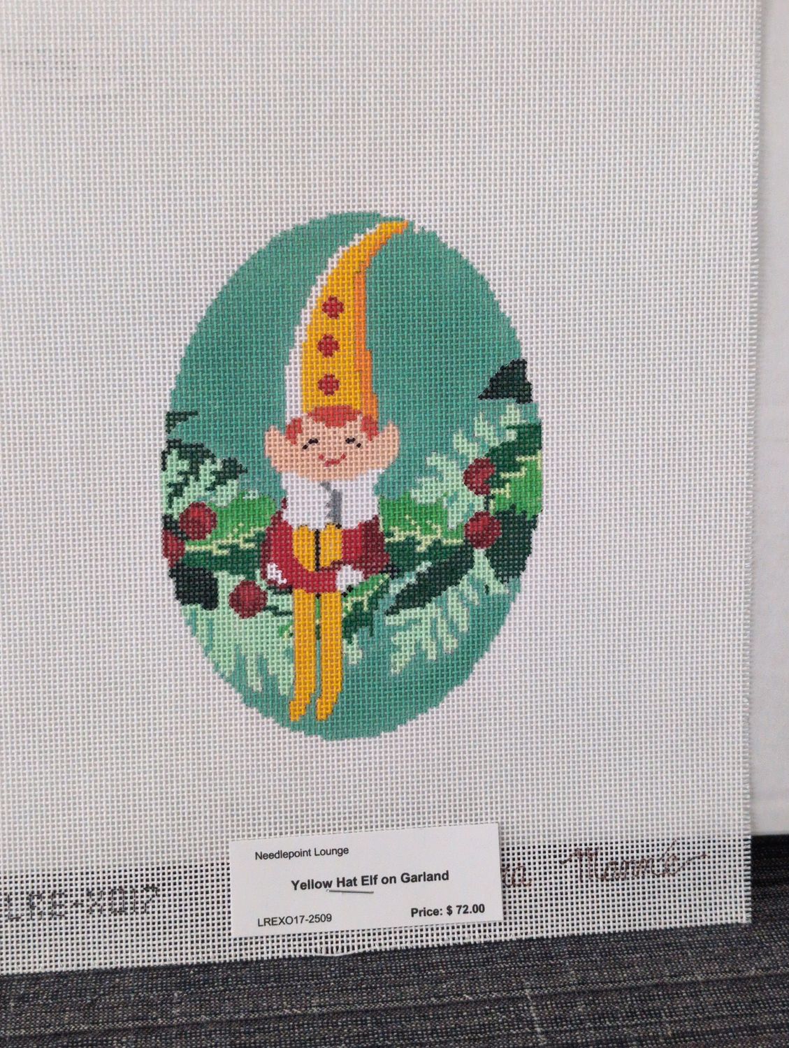 Yellow Hat Elf on Garland