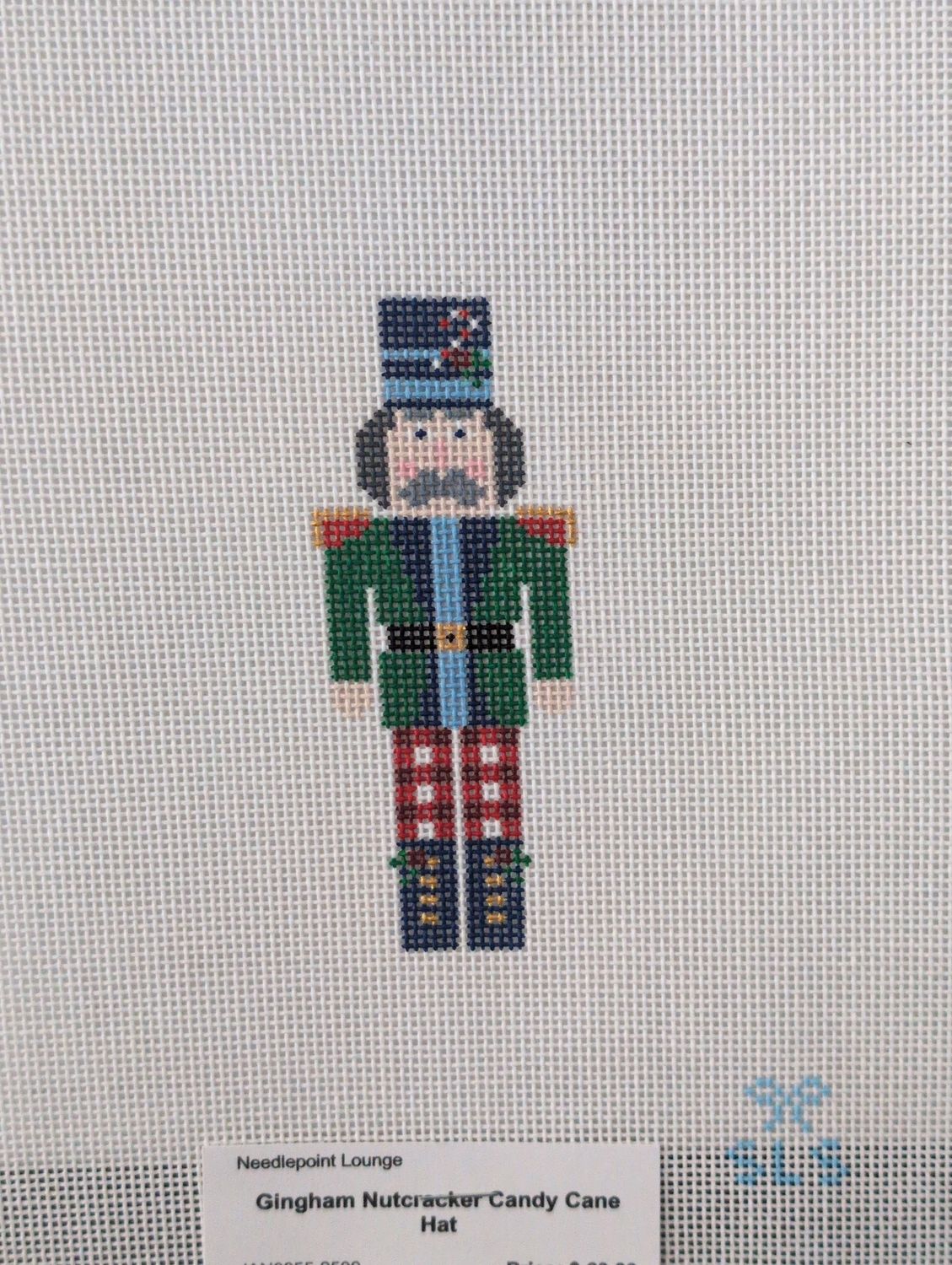 Gingham Nutcracker Candy Cane Hat
