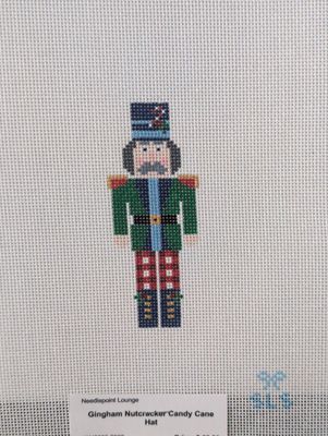 Gingham Nutcracker Candy Cane Hat