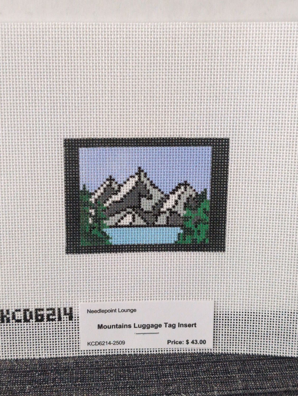Mountains Luggage Tag Insert