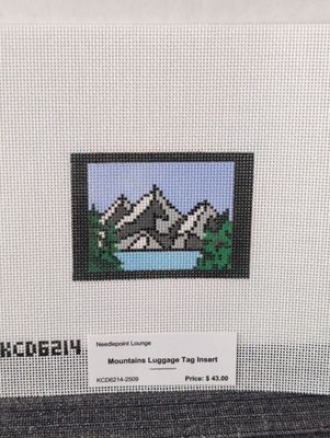 Mountains Luggage Tag Insert