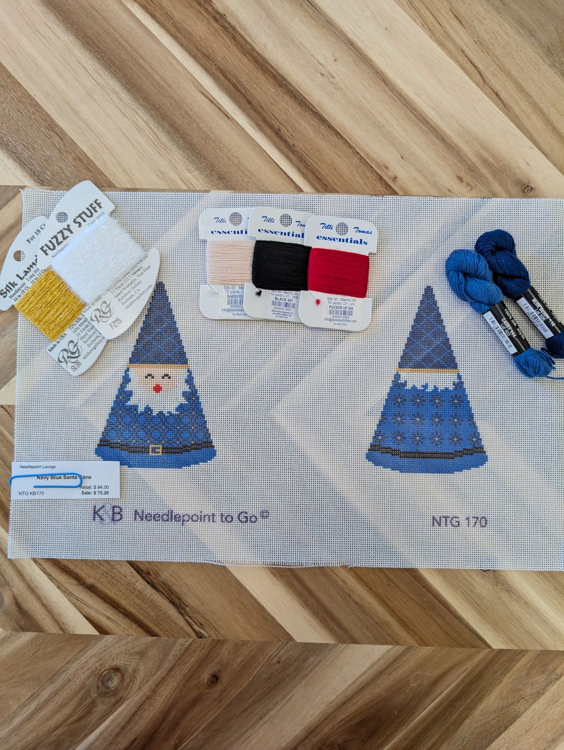 Navy Blue Santa Cone Kit