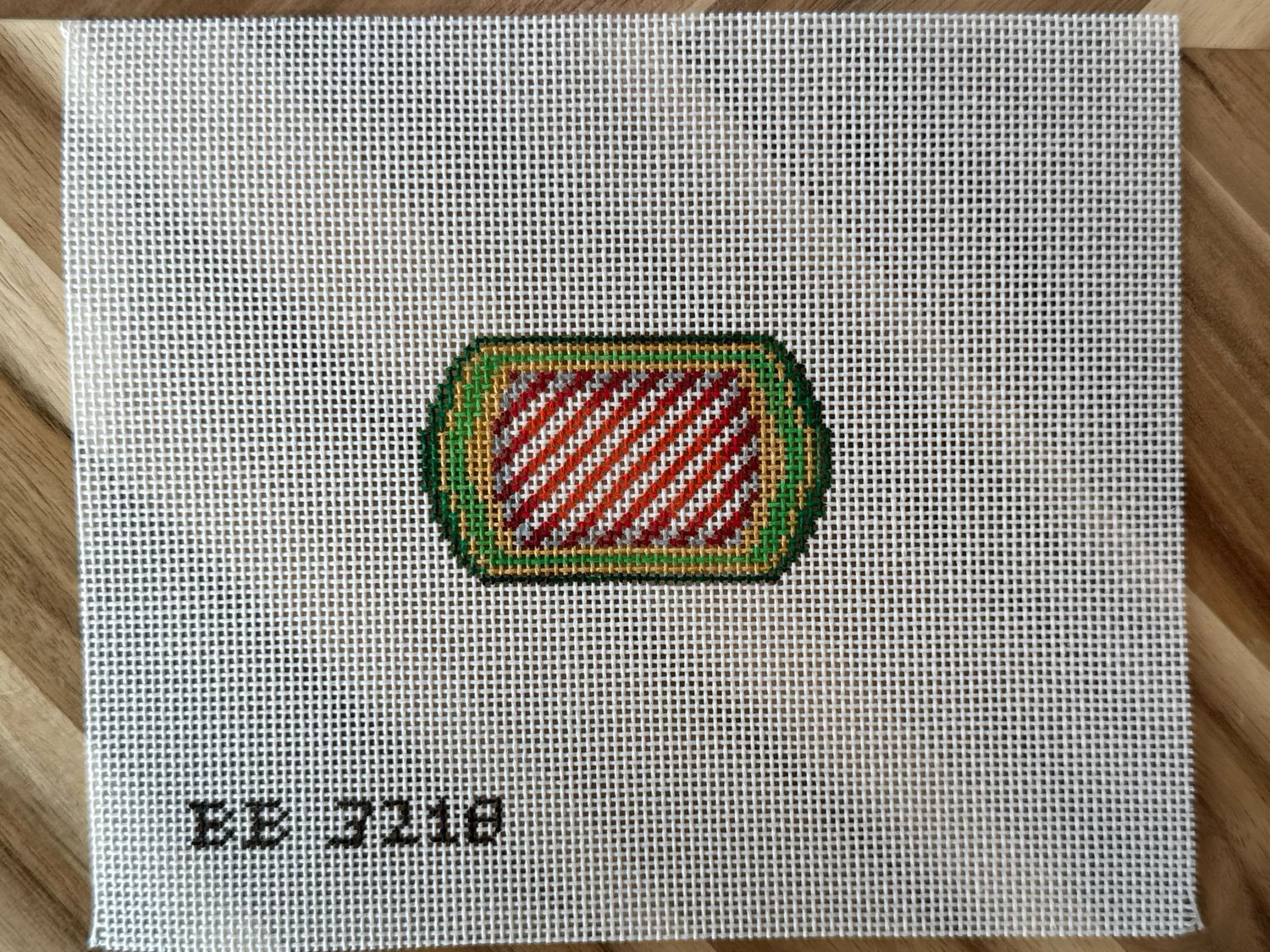 Santa Set #6 - Sleigh with Diagonal Red &amp; White Stripes