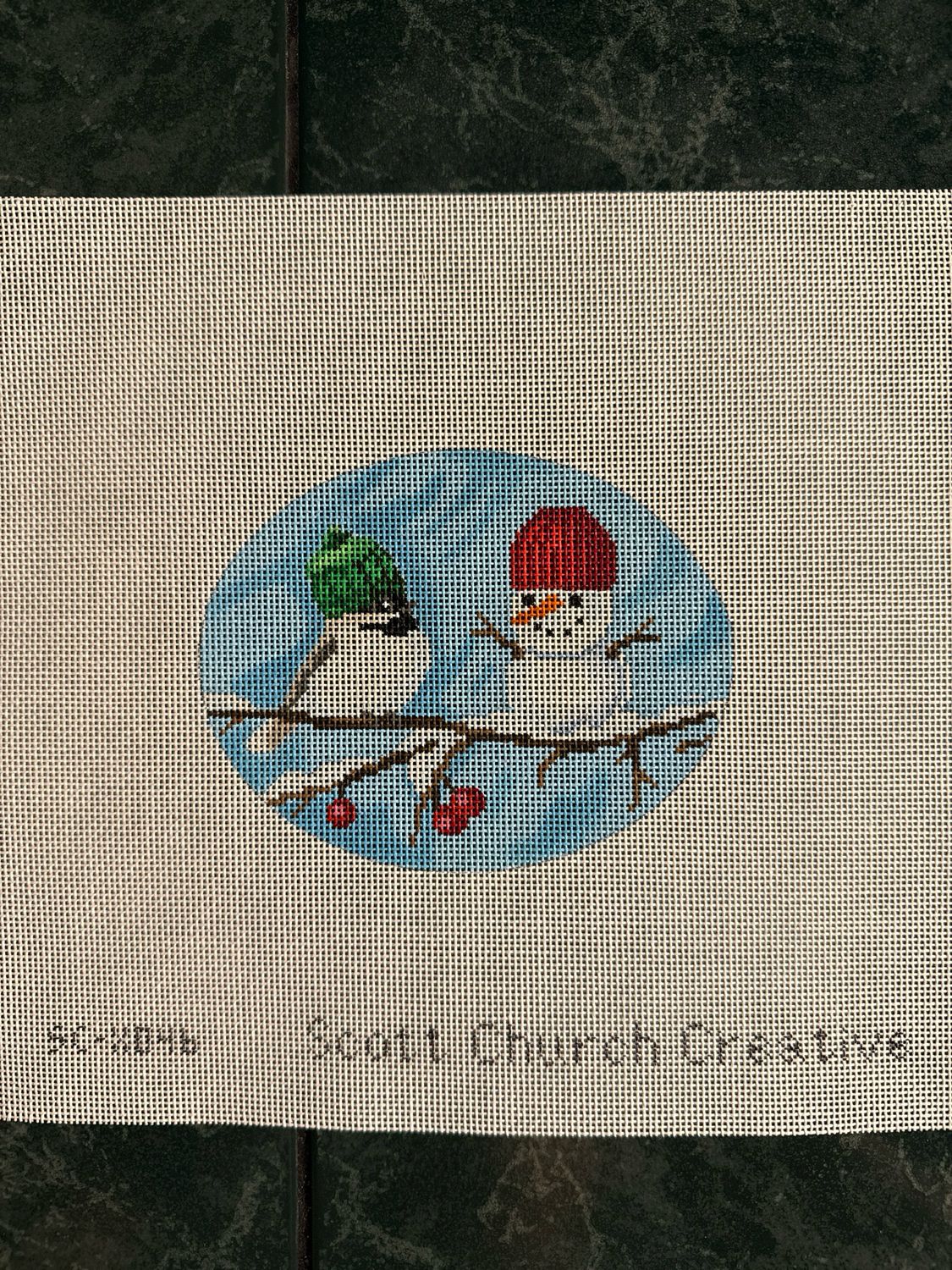 Chickadee&#39;s Snowman Ornament