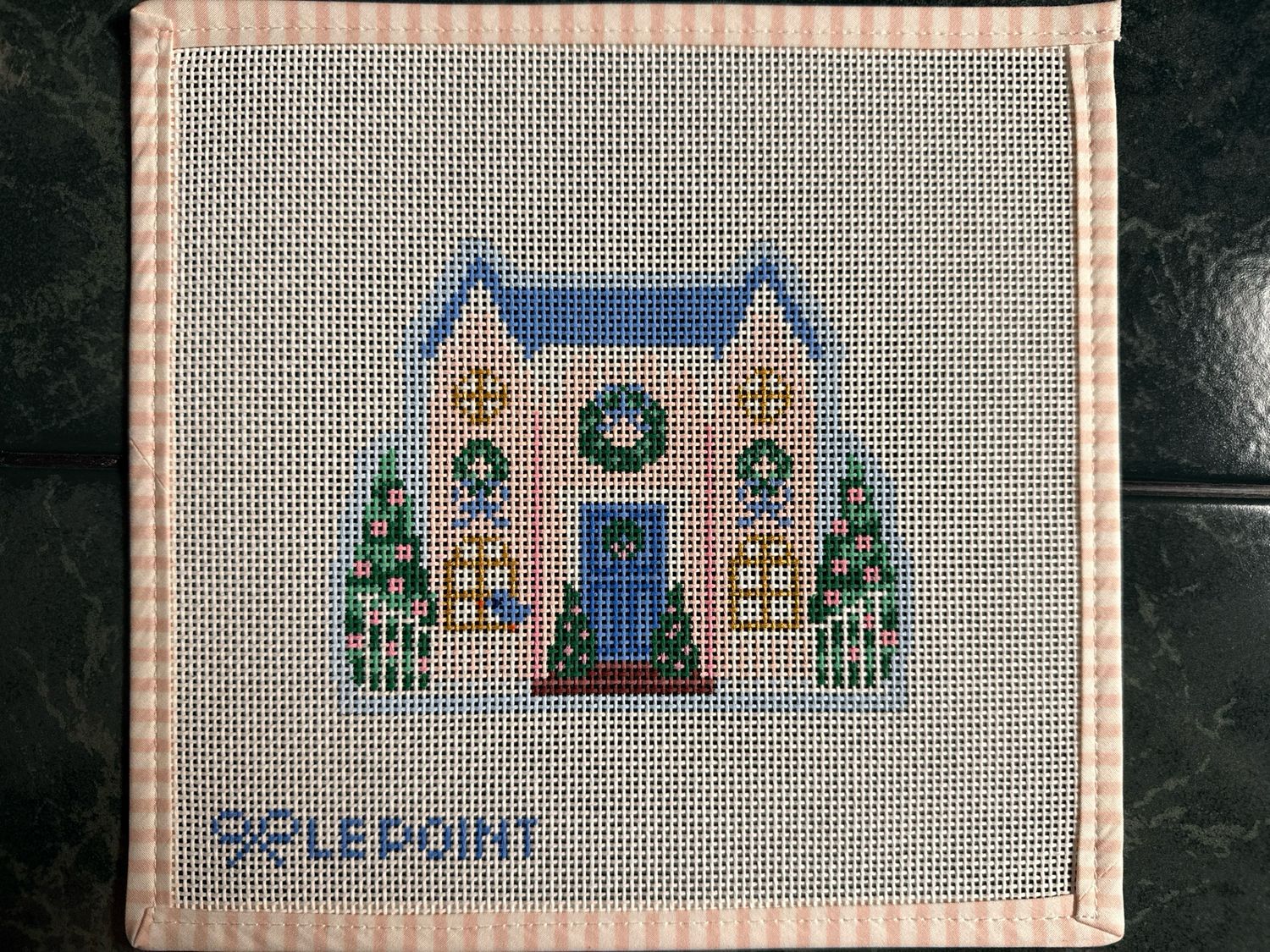 Christmas Village Pink House