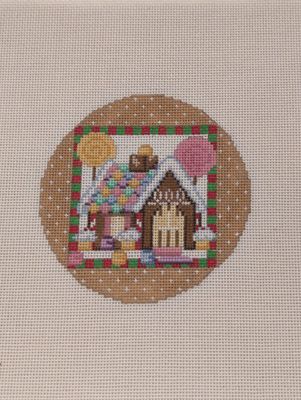 Gingerbread House w/ Border Round