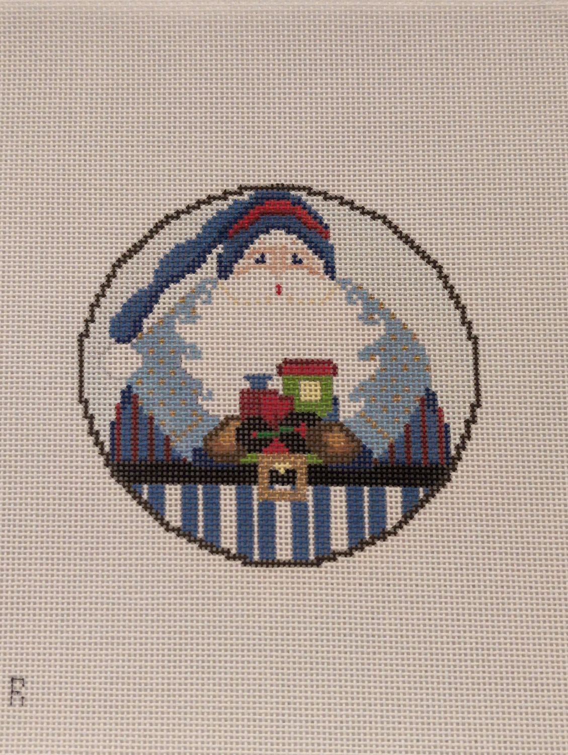 Santa w/ Train Round
