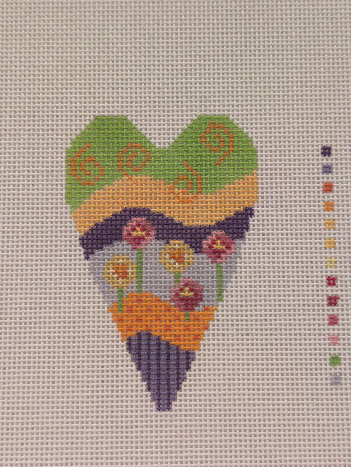 Contemporary Flowers Mini Heart