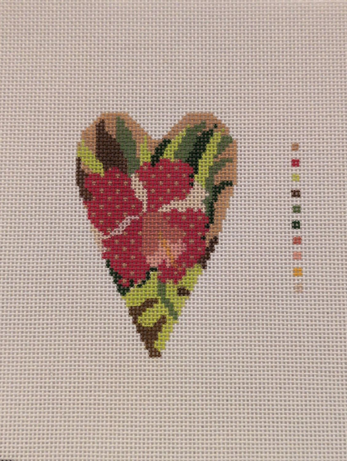 Red Orchid Mini Heart