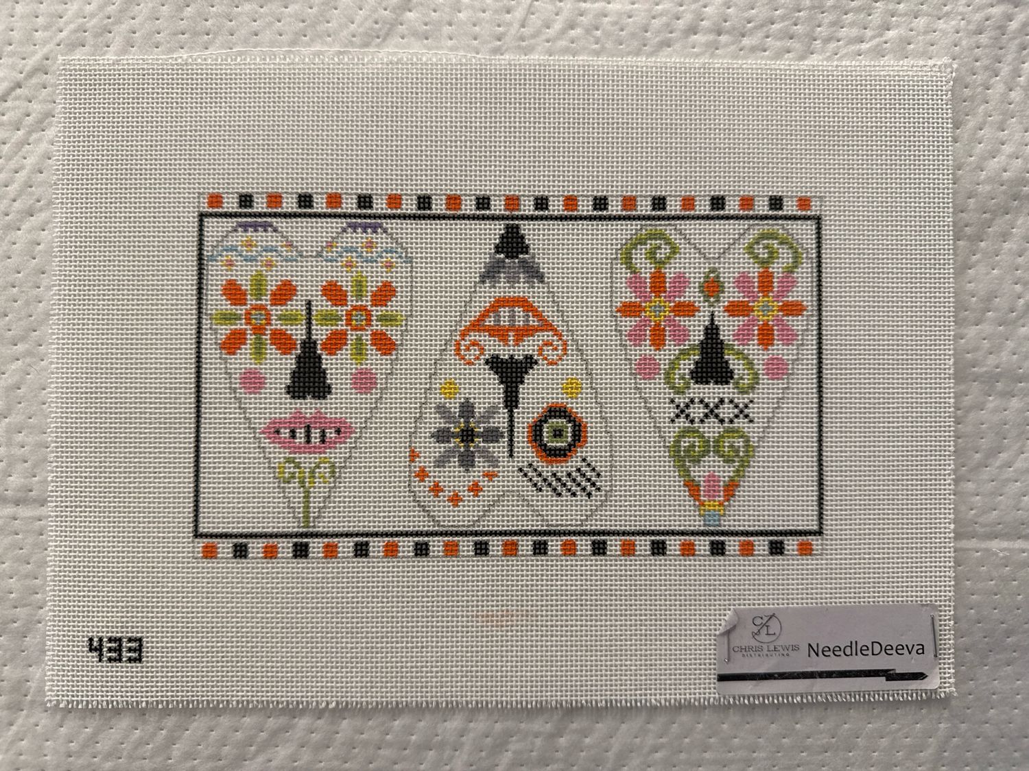 3 Sugar Skull Hearts