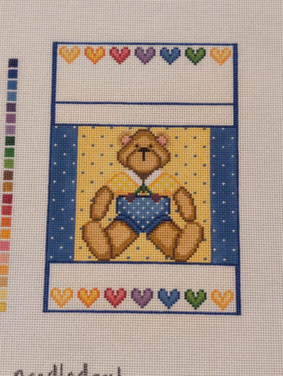 Bear and Hearts Sampler
