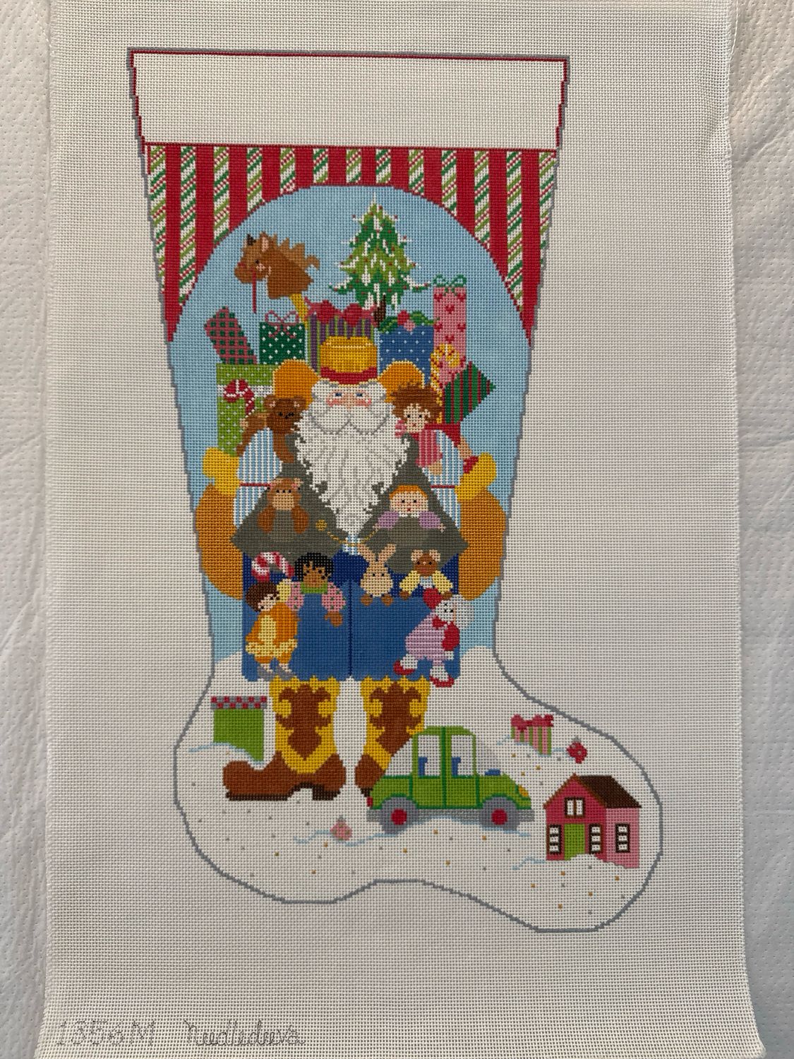 Cowboy Santa Stocking - Girl