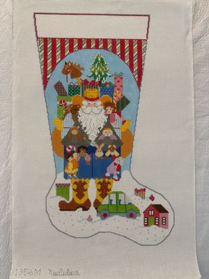 Cowboy Santa Stocking - Girl