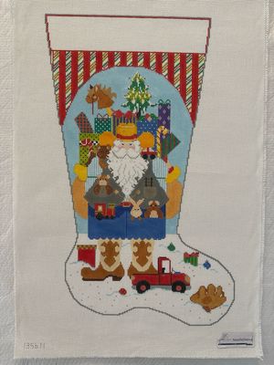 Cowboy Santa Stocking - Boy