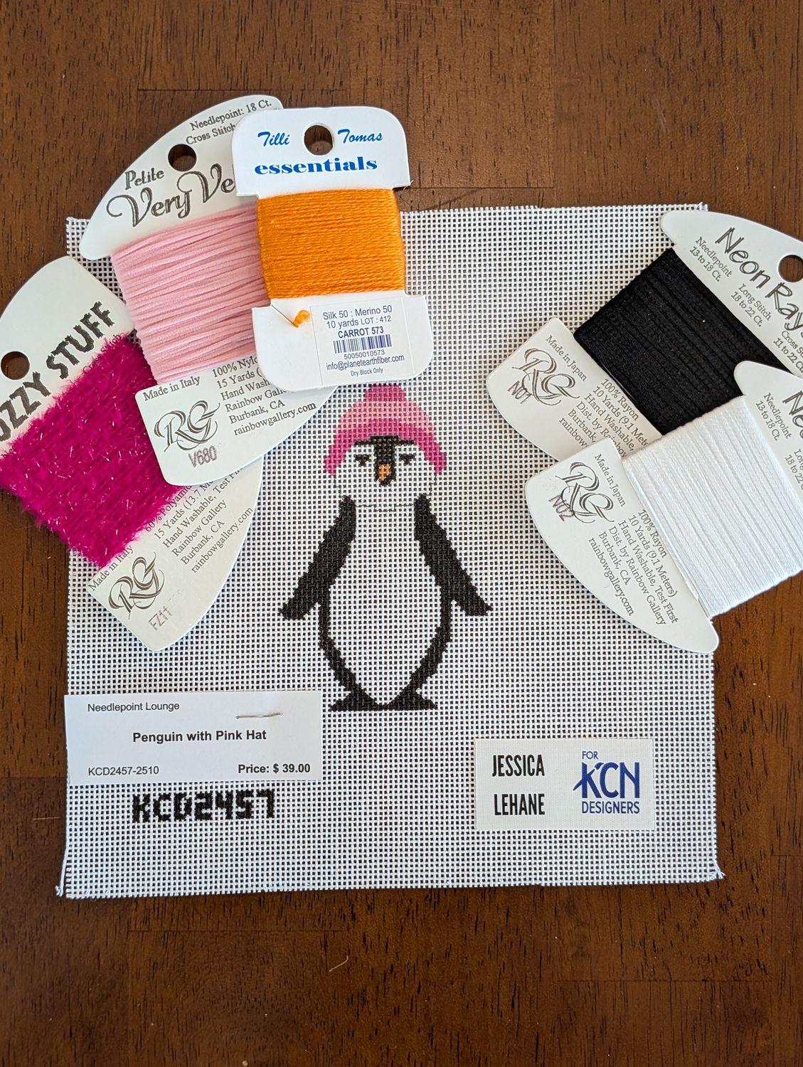 Penguin with Pink Hat Kit