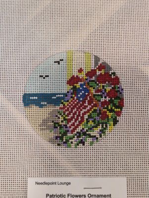 Patriotic Flowers Ornament