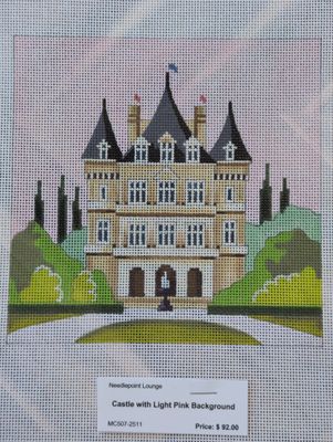 Castle with Light Pink Background