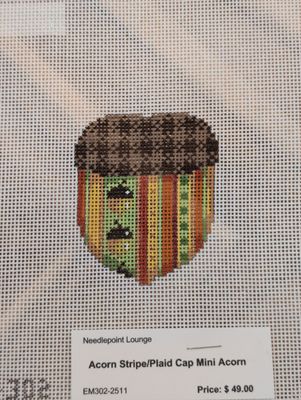 Acorn Stripe/Plaid Cap Mini Acorn