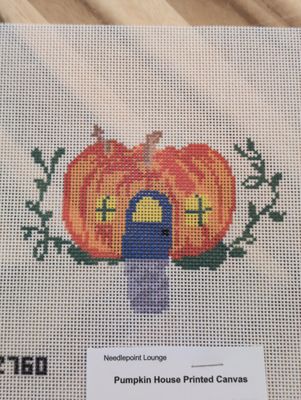 Pumpkin House Printed Canvas