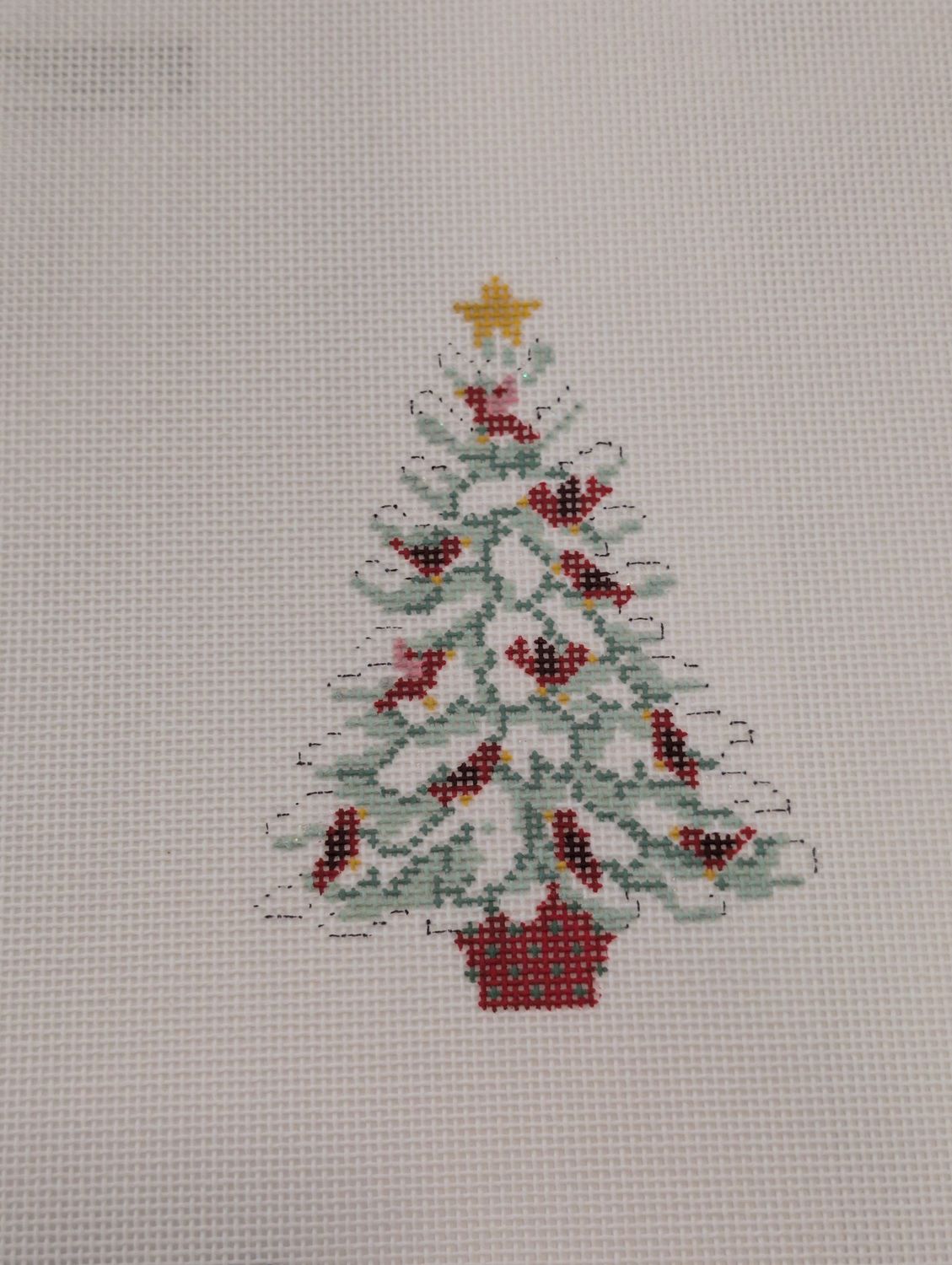 Red Bird Tree Ornament