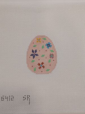 Pink Floral Small Egg 18 Mesh
