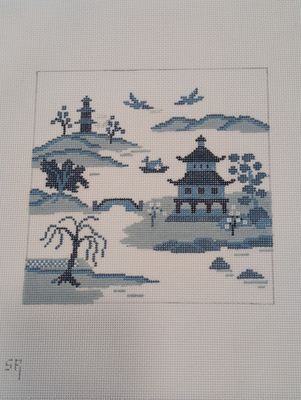 Japanese Inlet Blues 6&quot; Square 18 Mesh