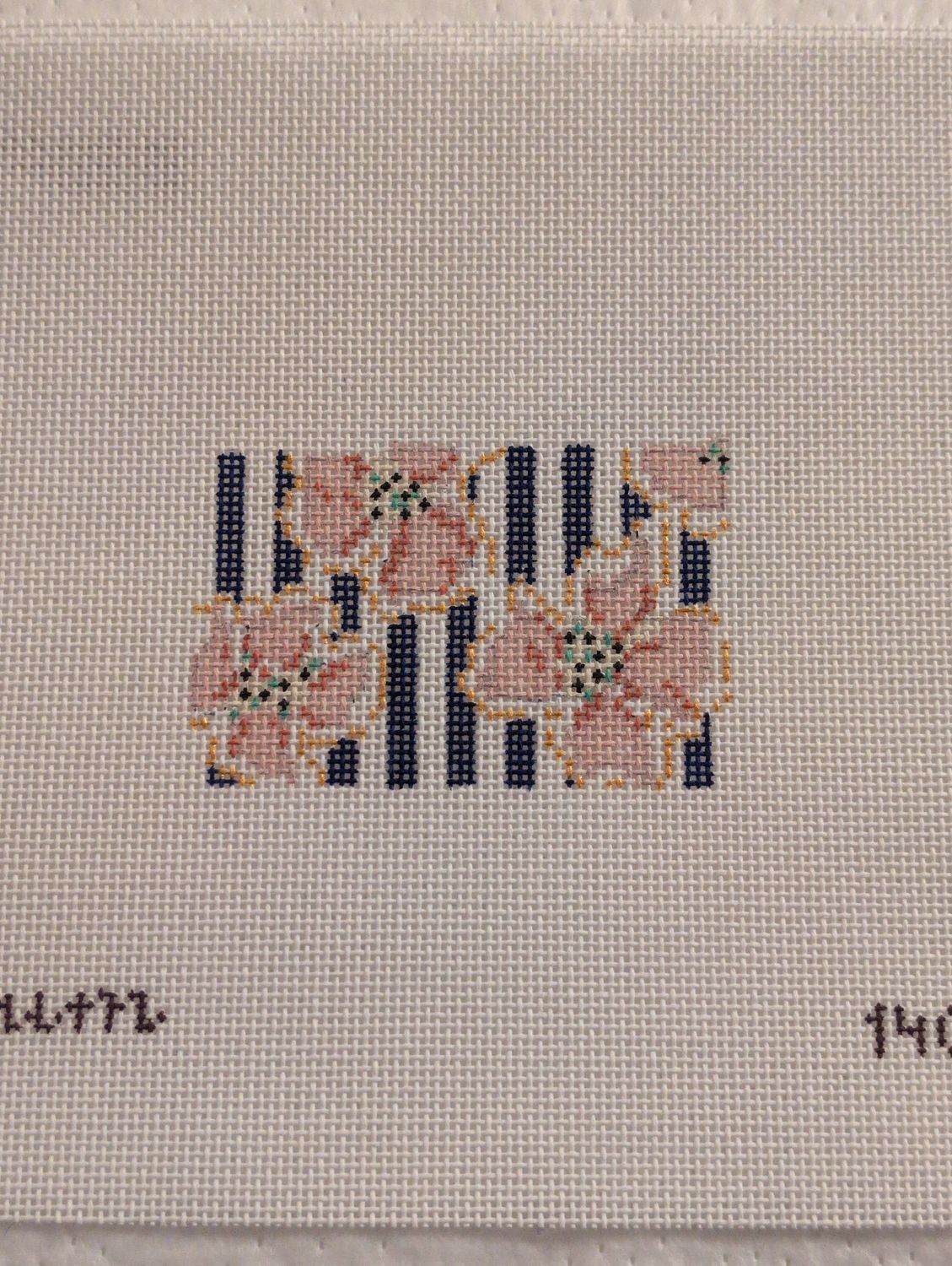 Plum Stitchery - Coral and Gold Flowers Insert