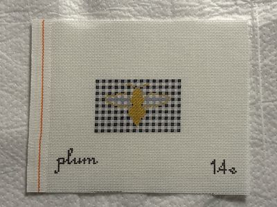 Plum Stitchery - Bee and Black Gingham Insert