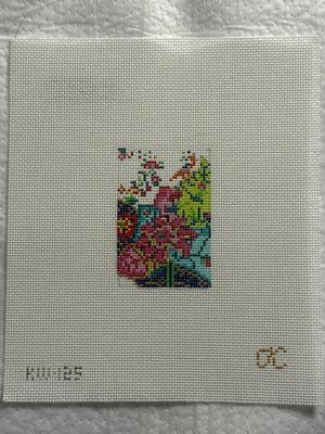 Gingham Stitchery - Tobacco Leaf Luggage Tag