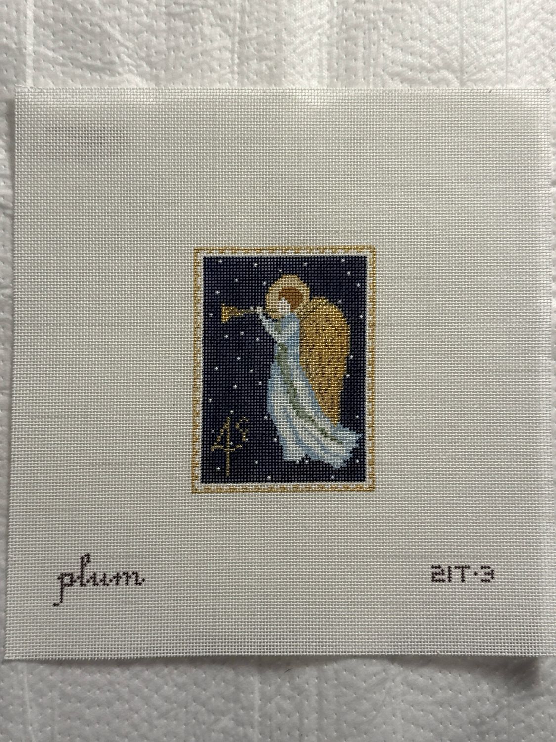 Plum Stitchery - Vintage Stamp Collection Angel