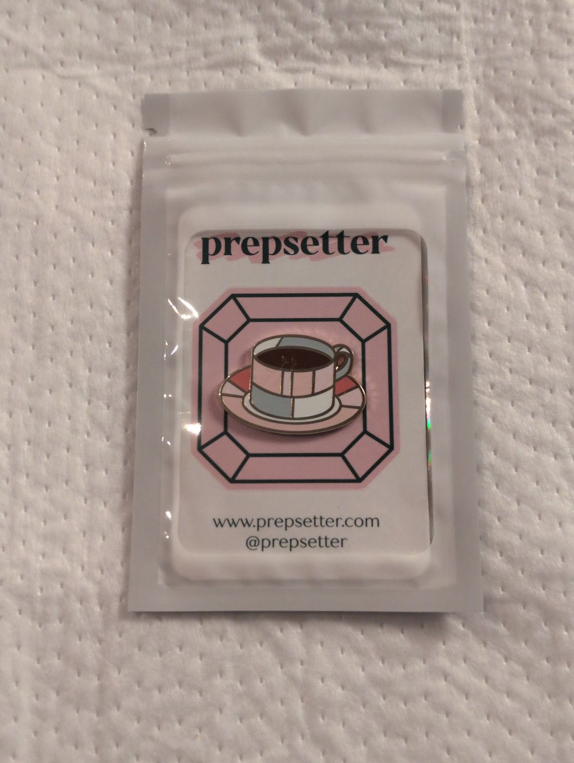 Prepsetter - Pastel Teacup Needle Minder