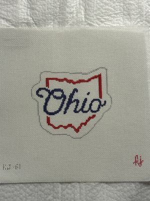 Gingham Stitchery - Ohio State Sign