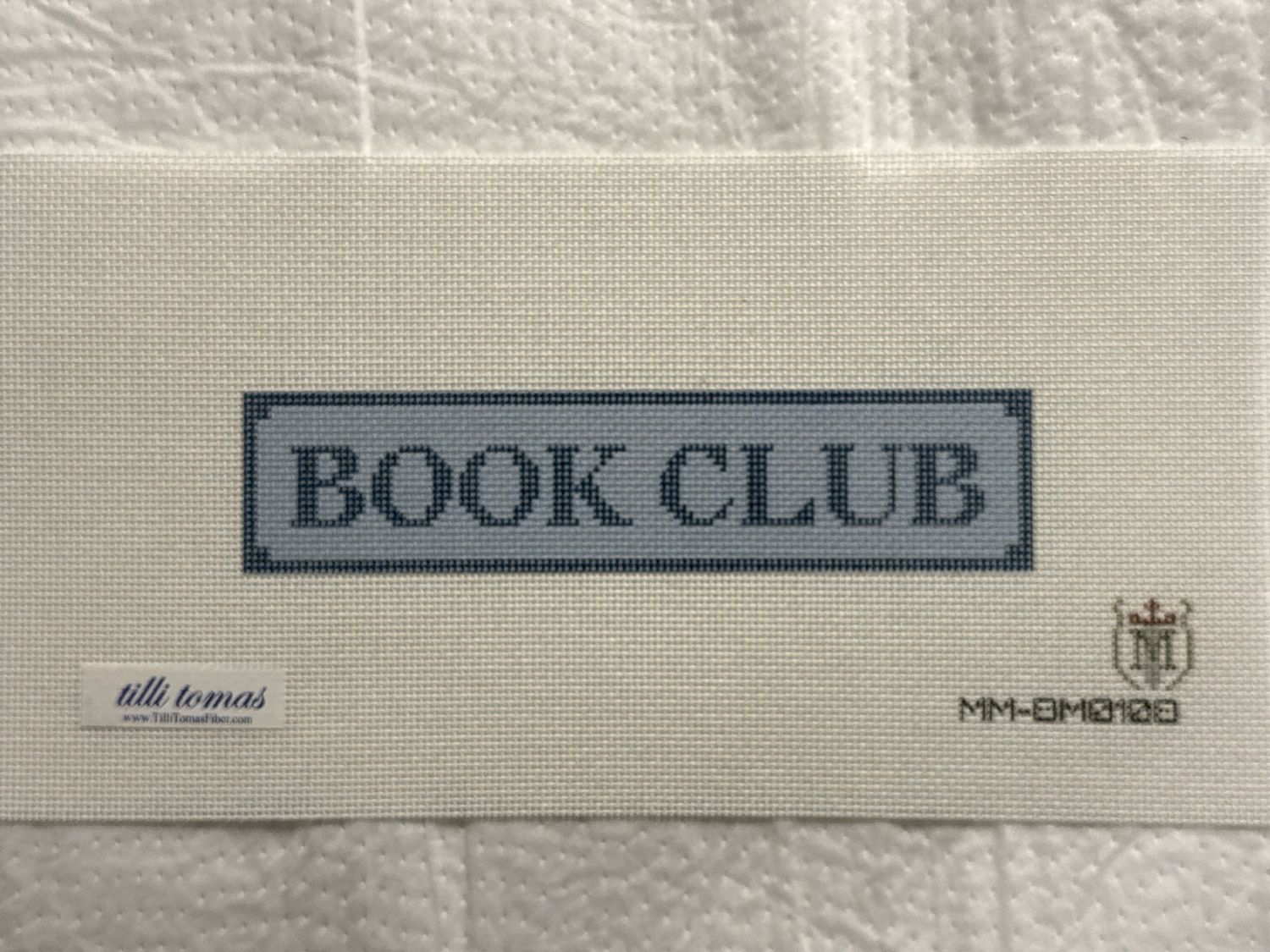Book Club Light Blue Background Bookmark