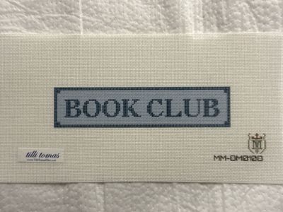 Book Club Light Blue Background Bookmark