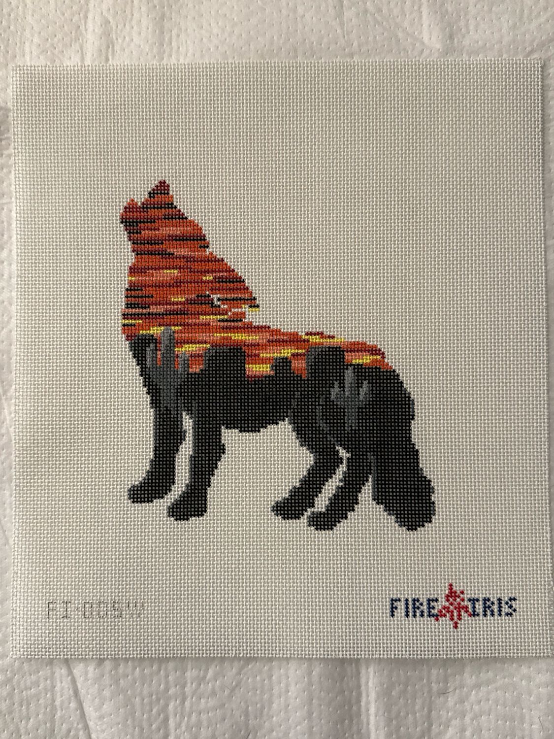 Howlin&#39; (wolf silhoutte, desert sunset)