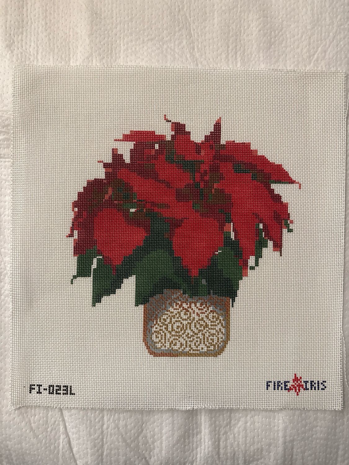 Large red poinsettia