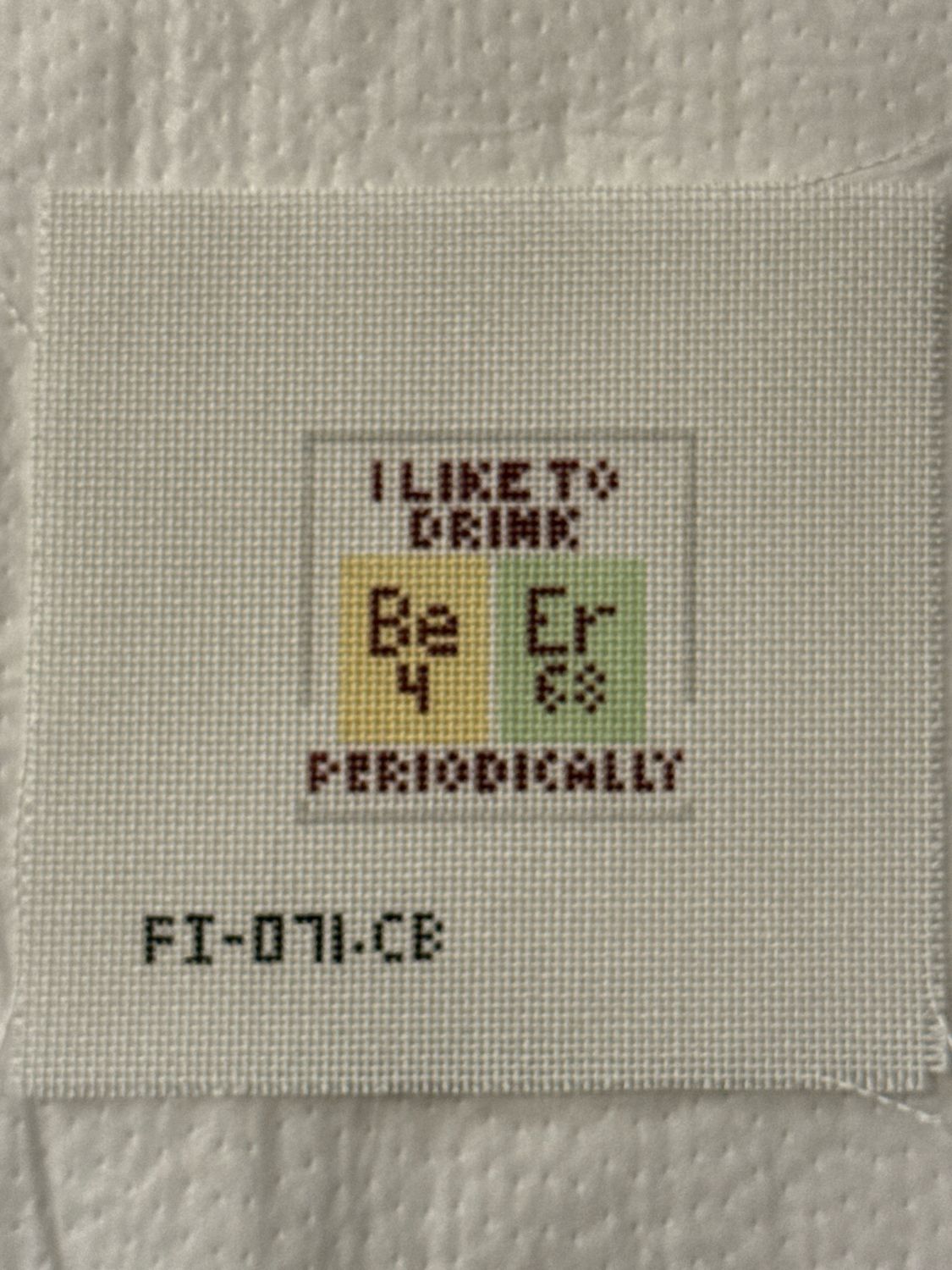 Periodically Beer (cozy insert)