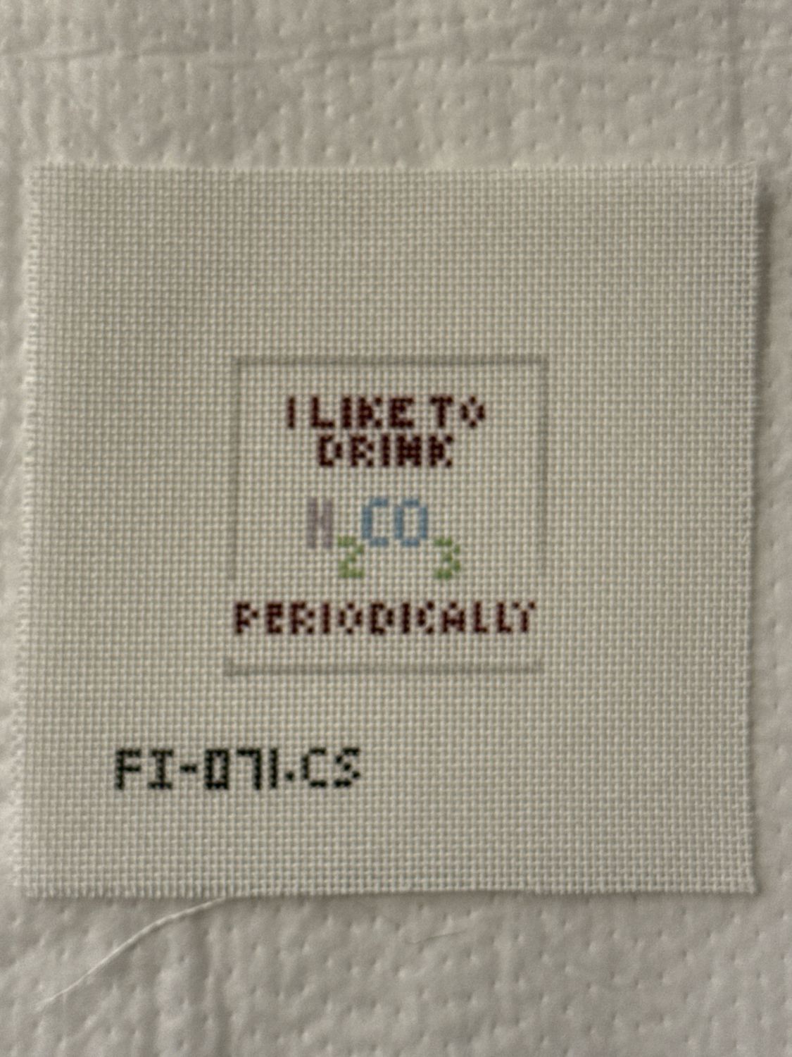 Periodically Seltzer (cozy insert)