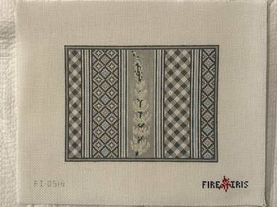 Lupine clutch - patchwork/gray