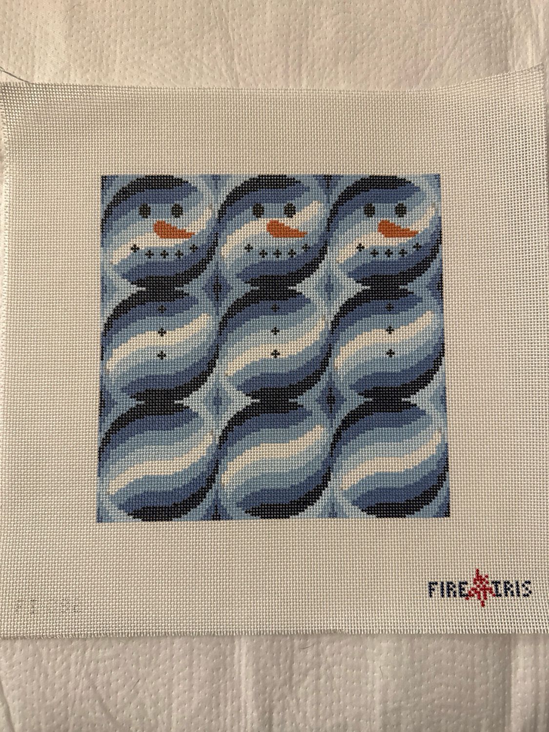 Brr-Gello (Snowman Bargello)